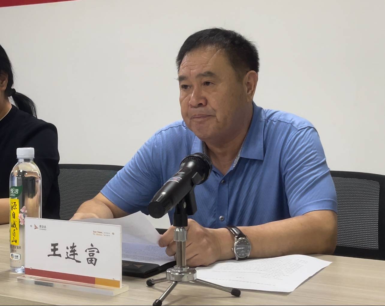 5、慈善協(xié)會副會長王連富致辭